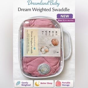 Dreamland Baby Dream Weighted Swaddle - Pink (Size S)